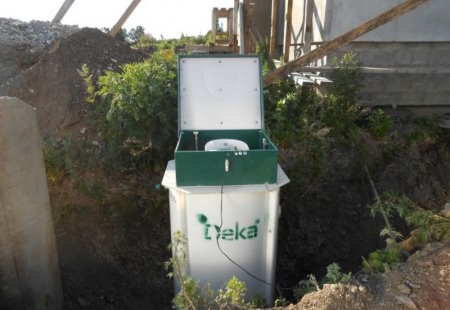 Пример септика Биодека на участке