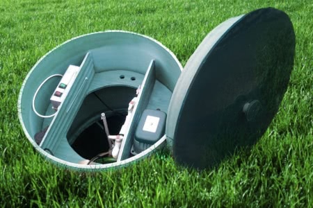 Пример установленного на участке септика