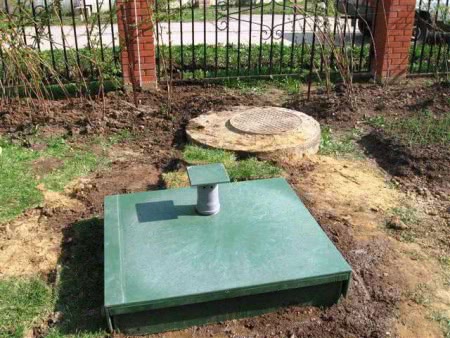 Пример установленного септика