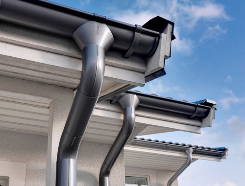 Готовая водосточная система дома Готовая водосточная система дома