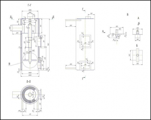 Твердотопливный котел своими руками - чертежи 4