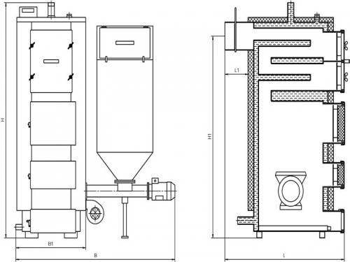 Твердотопливный котел своими руками - чертежи 7