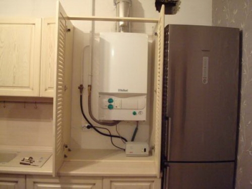 Как можно спрятать газовый котел на кухне – фото и варианты 10